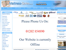 Tablet Screenshot of mattress-sales.co.uk